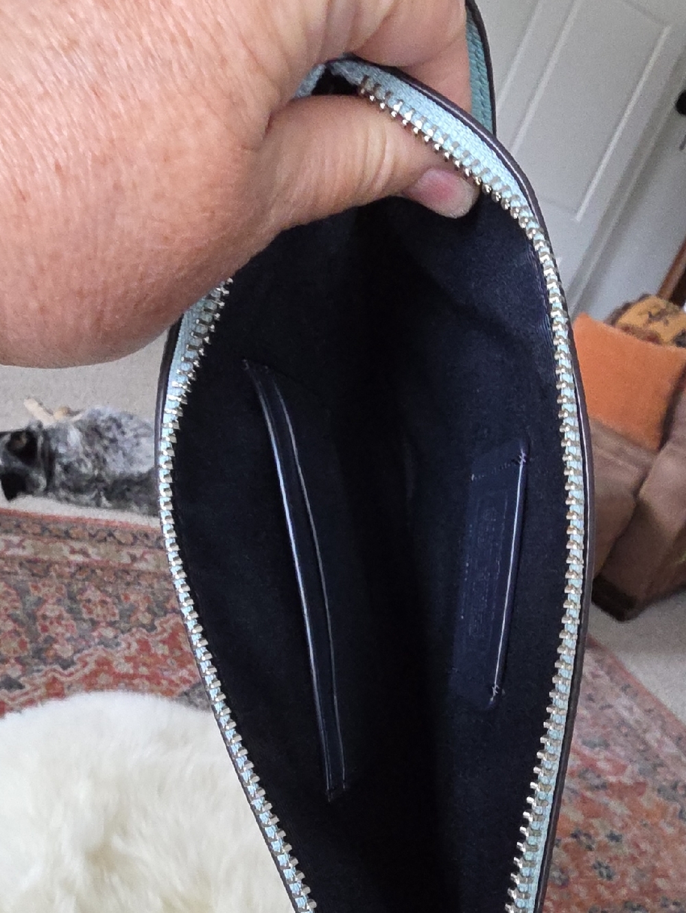 Gorgeous Coach Large Leather Beach Scene Wristlet Wallet ๐ฉทโฑ๏ธ๐งก๐ - Picture 8 of 16